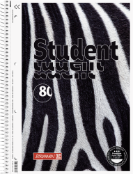 Collegeblock A4 90g Zebra kariert