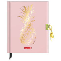 Brunnen Tagebuch 72 Blatt RVS Pineapple