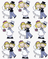 Hochzeitspaar1 3-3,5cm - 216930209