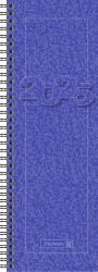 Vormerkkalender 10x30cm blau 2S/1W, - 1078301305