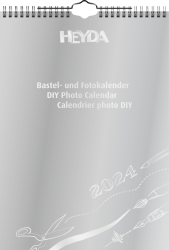 Bastelkalender 2024 A4 silber,