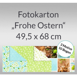 Bähr Fotokarton Frohe Ostern 49,5x68cm