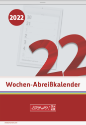 Wochenabreißkalender 10,5 x 15 cm Schlit - BRN1070325002