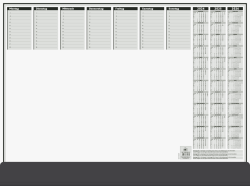 Schreibunterlage 56,5x42cm sw 50Bl,