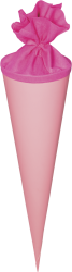 Schultüte Filzverschluss 70cm pink