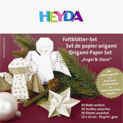 Heyda Faltblätter  Engel 15x15cm 30Bl