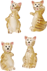 KnorrPrandell Katze 2,5cm 4 Stück - 218002611