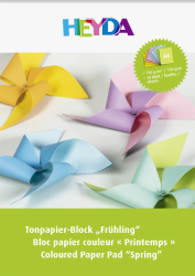 Heyda Tonpapierblock A4  Frühling - 2047151