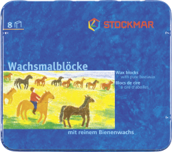 Brunnen Wachsmalblock Stockmar 8er