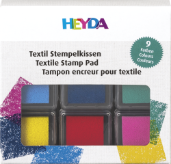 Stempelkissen Textil 9 St. sort, - 204888599