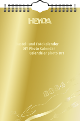 Bastelkalender 2024 A5 gold,