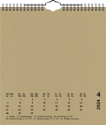 Bastelkalender 2024 21,5x24cm be,