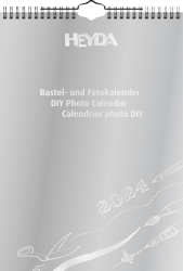 Bastelkalender 2024 A4 silber,