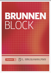 Brunnen Briefblock A5 kariert