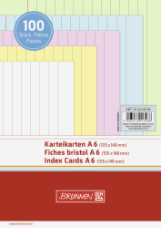 Brunnen Karteikarten A6 liniert sortiert - 102260195