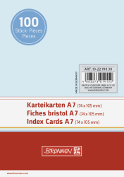 Karteikarte A7 unlin bl 100St - 102270030