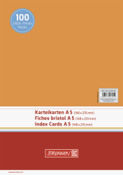 Karteikarte A5 unlin or 100St - 102250040