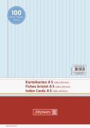 Brunnen Karteikarte A5 liniert VE100 - 102250130