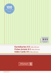 Brunnen Karteikarte A5 liniert VE100 - 102250150