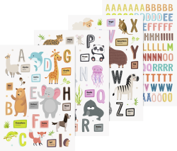 Heyda Fenster-Sticker Alphabet Tiere