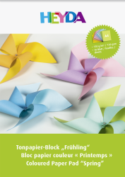 Heyda Tonpapierblock A4  Frühling