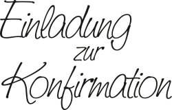 Stempel Einladung zur Konfirmation1