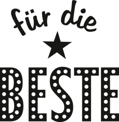 Stempel rund für die Beste