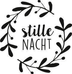 Stempel rund Stille Nacht