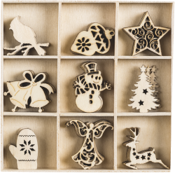 Holzbox Ornamente Weihnachten 4