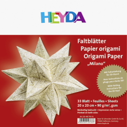 Heyda Faltblätter 20x20 Milano gold - 204875531