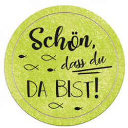 Bähr Sticker Schön,das du da bist apfe