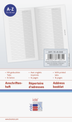 AnschriftenheftGILET 16seitig