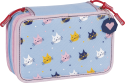 Schüler-Etui 3 Reißverschl. Cats - 104912107